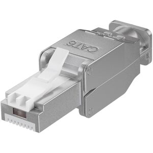 Goobay CAT6 RJ45 connector plug - STP - RJ45 - für Internet-Kabel - Ethernet-Kabel - CAT-Kabel - werkzeuglos