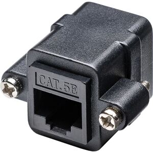 Goobay NET CAT6 Netzwerkkoppler einbau universal 1 Anschlüsse - UTP - für CAT6+ Internetkabel - Ethernetkabel - RJ45