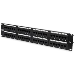 Digitus Patch Panel 48,3cm 19Zoll 48Port Cat6 geschirmt 2HE