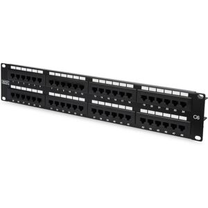 Digitus Patch Panel 48,3cm 19Zoll 48Port Cat6 geschirmt 2HE