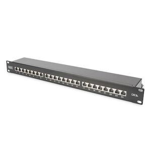 Digitus Patch Panel 48,3cm 19Zoll 24Port Cat6 geschirmt schwarz