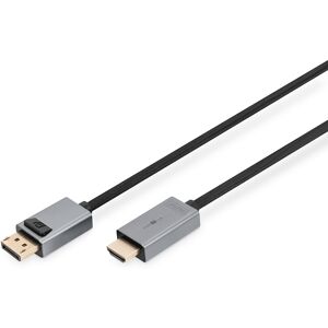 DIGITUS 4K DisplayPort Adapterkabel, DP - HDMI Typ A, 1,8m