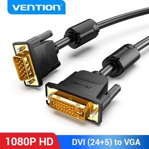 Vention Dvi-Auf-Vga-Kabel, Dvi-D-24+1-Stecker Auf Vga-Hd-15p-Stecker, Adapter, Dual-Link-Videokabel, Unterstützt 1080p Full Hd Vom Laptop-Pc