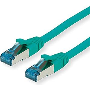 VALUE 21.99.1945 RJ45 Netzwerkkabel, Patchkabel CAT 6a S/FTP 5.00m Grün 1St.