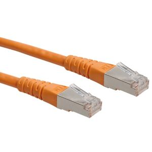 ROLINE 21.15.1317 RJ45 Netzwerkkabel, Patchkabel CAT 6 S/FTP 0.30m Orange