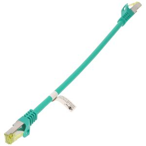 Goobay RJ45 Patchkabel CAT 6A S/FTP (PiMF), 500 MHz mit CAT 7 Rohkabel, Grün