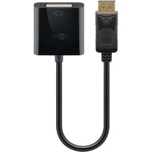 Goobay DisplayPort/DVI-D Adapterkabel 1.2, vernickelt DisplayPort-Stecker > DVI-I-Buchse Dual-Link (24+5 pin)