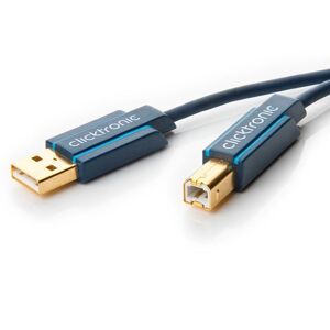 ClickTronic USB 2.0 Kabel 1,8 Meter Datenkabel mit der Steckerkombination A/B