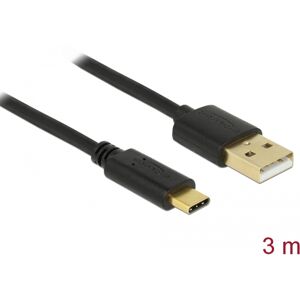 DeLock USB 2.0 Kabel Typ-A zu Type-C 3m