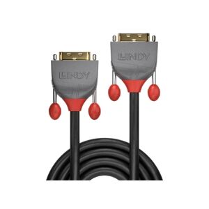 Lindy 36223 DVI-D Dual Link Kabel, 3.0m, Anthra Line