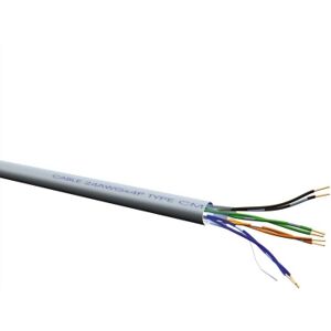 Roline UTP-300M CAT6a Netzwerk Verlegekabel, grau, Draht, LSOH