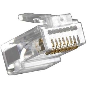 Fanton Stecker Rj45 Utp Cat.6 Durchgängig Transparent  23727p