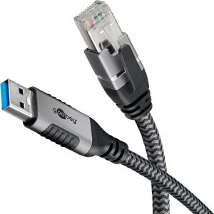 GOOBAY Ethernet-Kabel CAT6 USB-A 3.0 auf RJ45 1m