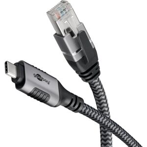 GOOBAY Ethernet-Kabel CAT6 USB-AC 3.1 auf RJ45 15m