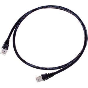 Telegärtner CAT6A Patchkabel 1m, sw Schwarz