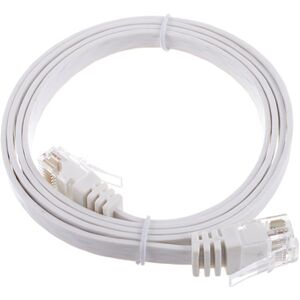 Lindy Cat6 Flach-Cable 1m White Weiß