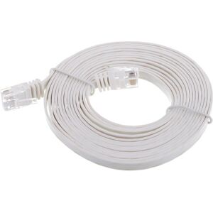 Lindy Cat6 Flach-Cable 3m White Weiß