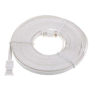 Lindy Cat6 Flach-Cable 5m White Weiß