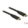 DeLock USB 2.0 Kabel Type-C zu Type-C 1m 3A