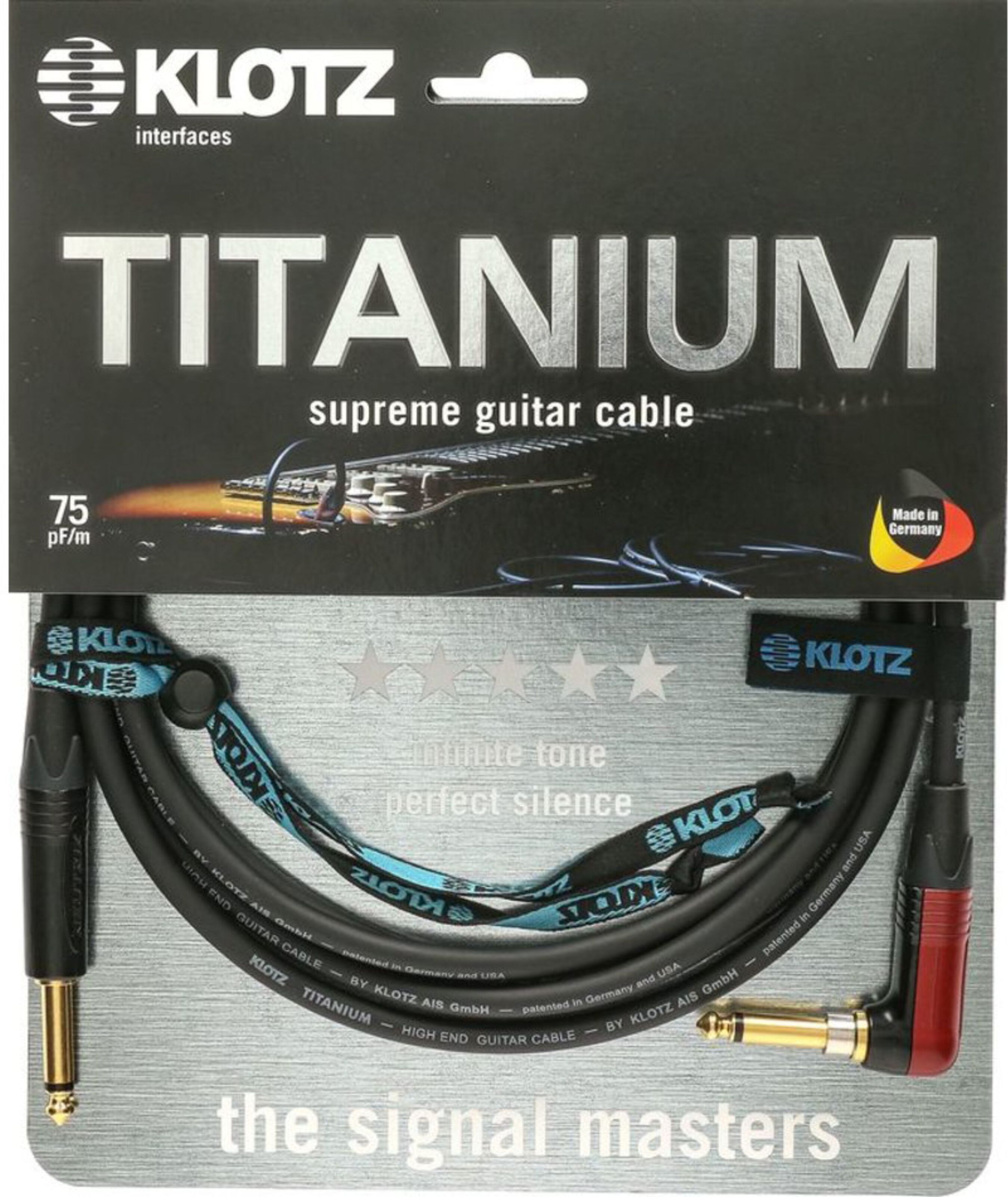 Klotz - TIR0450PSP Titanium Instrumentenkabel 4,5 m