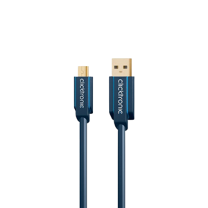 Clicktronic USB 2.0 til USB-A Mini-B - 3 m
