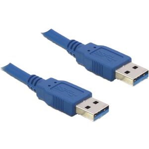 DeLOCK Cable USB 3.0 Type-A male to USB 3.0 Type-A male, 1m, blue