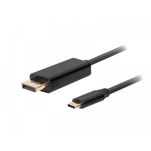 Lanberg USB-C til DisplayPort Kabel 4k 60Hz Sort - 1m
