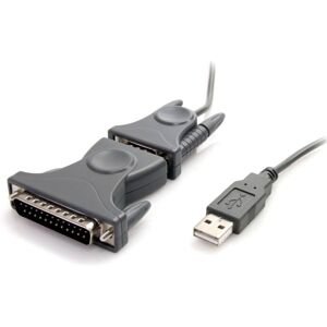 Startech Til Rs Usb 232 Db9/db25 Seriel Adapter Sort,Grå