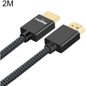 ULT-unite Gold-plated Head HDMI 2.0 Male to Male Nylon Braided Cable, Cable Length: 2m(Black)