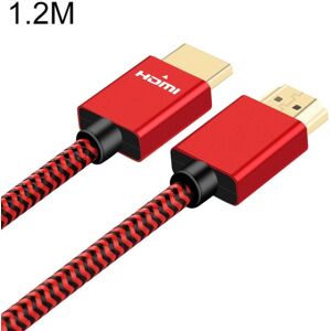 ULT-unite Gold-plated Head HDMI 2.0 Male to Male Nylon Braided Cable, Cable Length: 1.2m(Red)