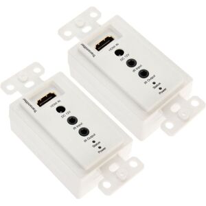 Shoppo Marte HDMI Single Cat5e / 6 50 Meters Wall Plate Extender (EU Plug)(White)