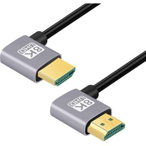 Shoppo Marte HDMI Male to HDMI Male Dual Elbow HD Audio Video Adapter Cable, Length:0.5m(Left Right Bend)