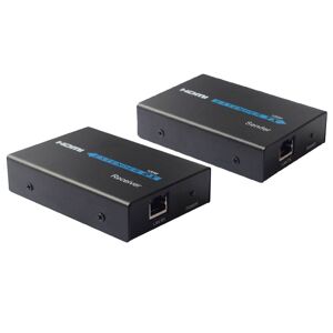 Shoppo Marte HDMI Extender (Receiver & Sender) over Single UTP CAT5e/6 Cable, Transmission Distance: 120m(Black)