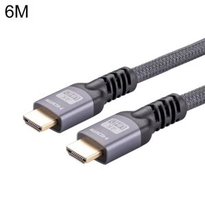 Shoppo Marte HDMI 2.0 Male to HDMI 2.0 Male 4K Ultra-HD Braided Adapter Cable, Cable Length:6m(Grey)