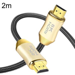 Shoppo Marte CO-HD801 2m HDMI 2.1 Version 8K 60Hz For PS4 Cable Projector Notebook Set-Top Box Cable(Gold)