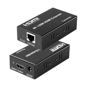 Shoppo Marte 4K HDMI to RJ45 Network Extender, Transmission Distance: 200m(Black)