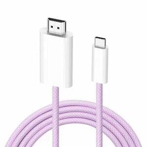 Shoppo Marte 4K 30Hz USB-C / Type-C to HDMI HD Adapter Cable, Length: 1.8m(Purple)