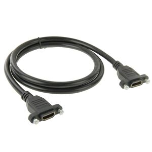 Shoppo Marte 1m High Speed HDMI 19 Pin Female to HDMI 19 Pin Female Connector Adapter Cable