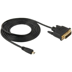 Shoppo Marte 1.8m Micro HDMI (Type-D) Male to DVI 24+1 Pin Male Adapater Cable