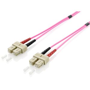 Equip Udstyr 255522 Fiberoptisk kabel 2 m OM4 SC Violet