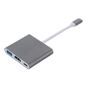 INF USB-C Multiport Adapter til USB (PD), HDMI 4K og USB-C - Gratis fragt
