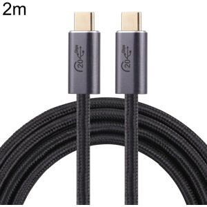 Shoppo Marte 20Gbps USB 3.2 USB-C / Type-C Male to USB-C / Type-C Male Braided Data Cable, Cable Length:2m(Black)