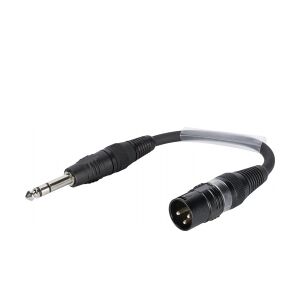 SOMMER CABLE Adaptercable XLR(M)/Jack stereo 0.15m bk TILBUD NU