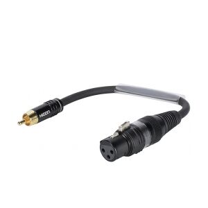 SOMMER CABLE Adaptercable XLR(F)/RCA(M) 0.15m bk TILBUD NU
