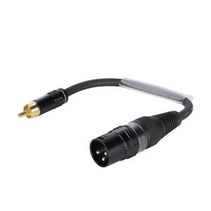 SOMMER CABLE Adaptercable XLR(M)/RCA(M) 0.15m bk TILBUD NU
