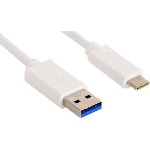 Sandberg Usb-C 3.1 Til Usb-A 3.0 Kabel, Hvid (2m)