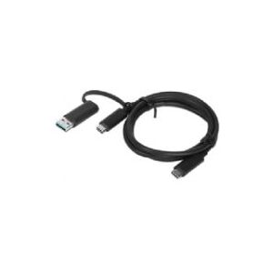 Lenovo - USB-kabel - 24 pin USB-C (han) til 24 pin USB-C (han) - 20 V - 5 A - 1 m - sort