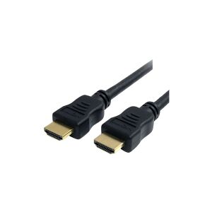 StarTech.com 2m High Speed HDMI Cable w/ Ethernet Ultra HD 4k x 2k - HDMI-kabel med Ethernet - HDMI han til HDMI han - 2 m - sort