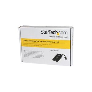 StarTech.com USB 3.0 to DisplayPort Adapter - DisplayLink Certified - 4K 30Hz - USB / DisplayPort adapter - TAA-kompatibel - USB Type A (han) til Dis