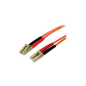 StarTech.com 2m Fiber Optic Cable - Multimode Duplex 50/125 - LSZH - LC/LC - OM2 - LC to LC Fiber Patch Cable (50FIBLCLC2) - Netværkskabel - LC multi